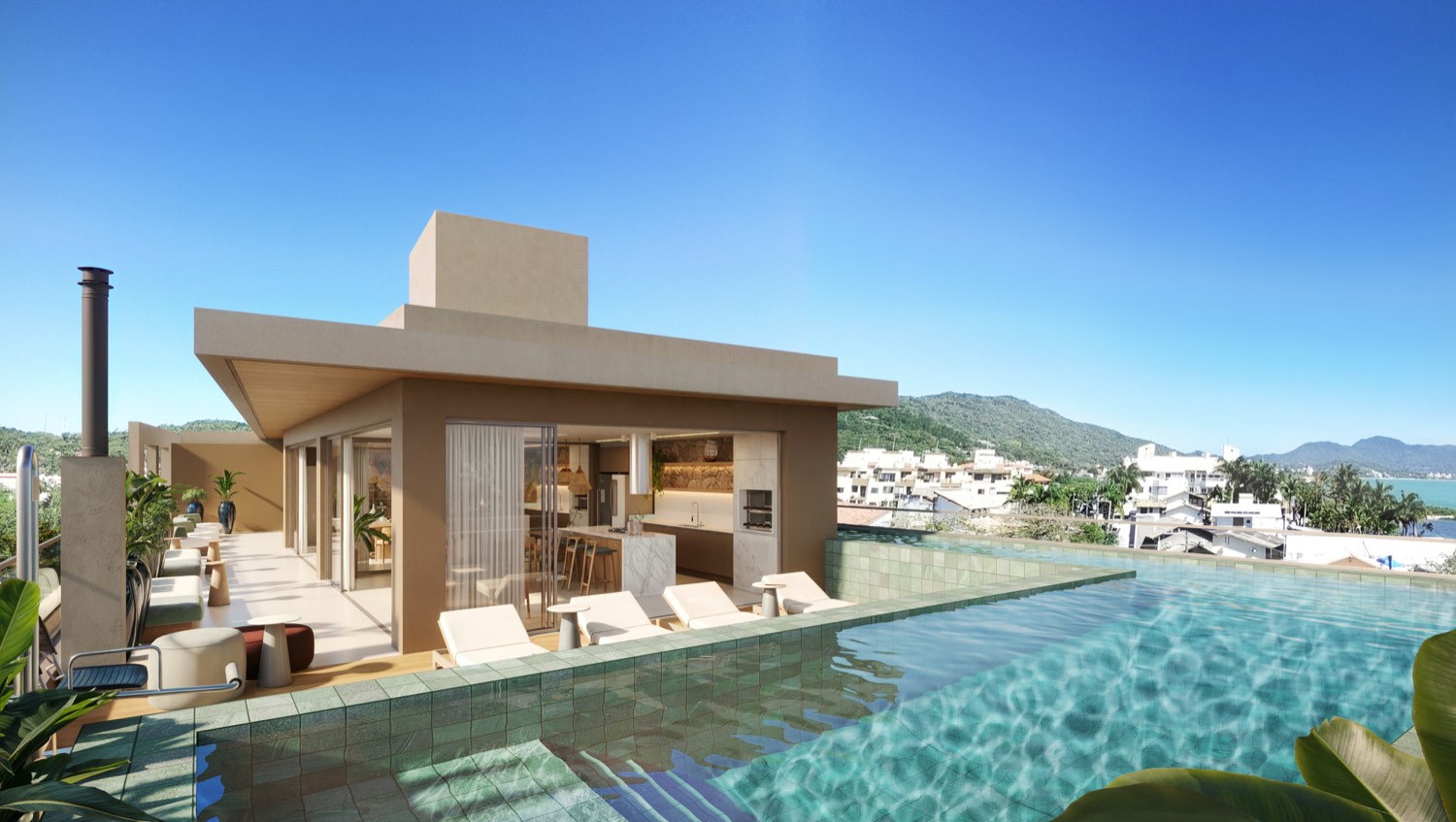 Render da prainha na cobertura
